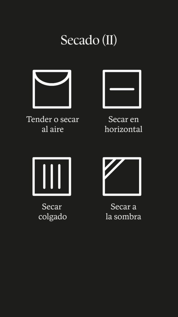 simbolos secar etiquetas